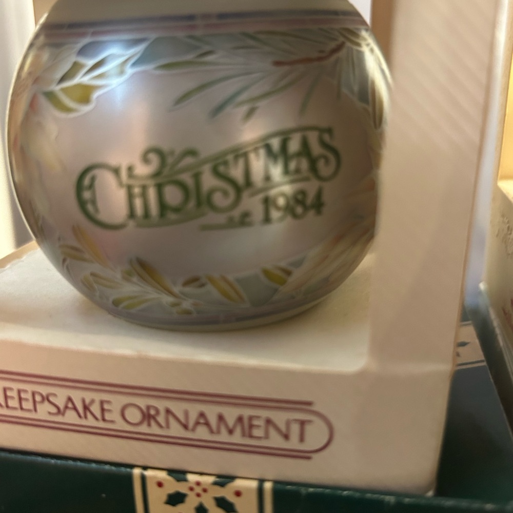 Christmas 1984 Silver Keepsake Ornament
